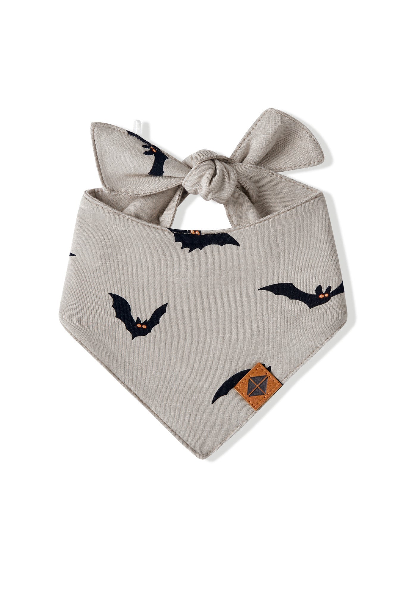 Dog Bandana in Bats print on a white background