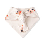 Back side of Beige Dog Bandana in Halloween Teddy print on a white background
