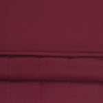 Front and Back side of Adult Quilted Blanket in Burgundy 2.5