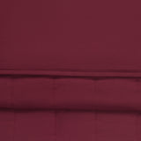 Front and Back side of Adult Quilted Blanket in Burgundy 2.5