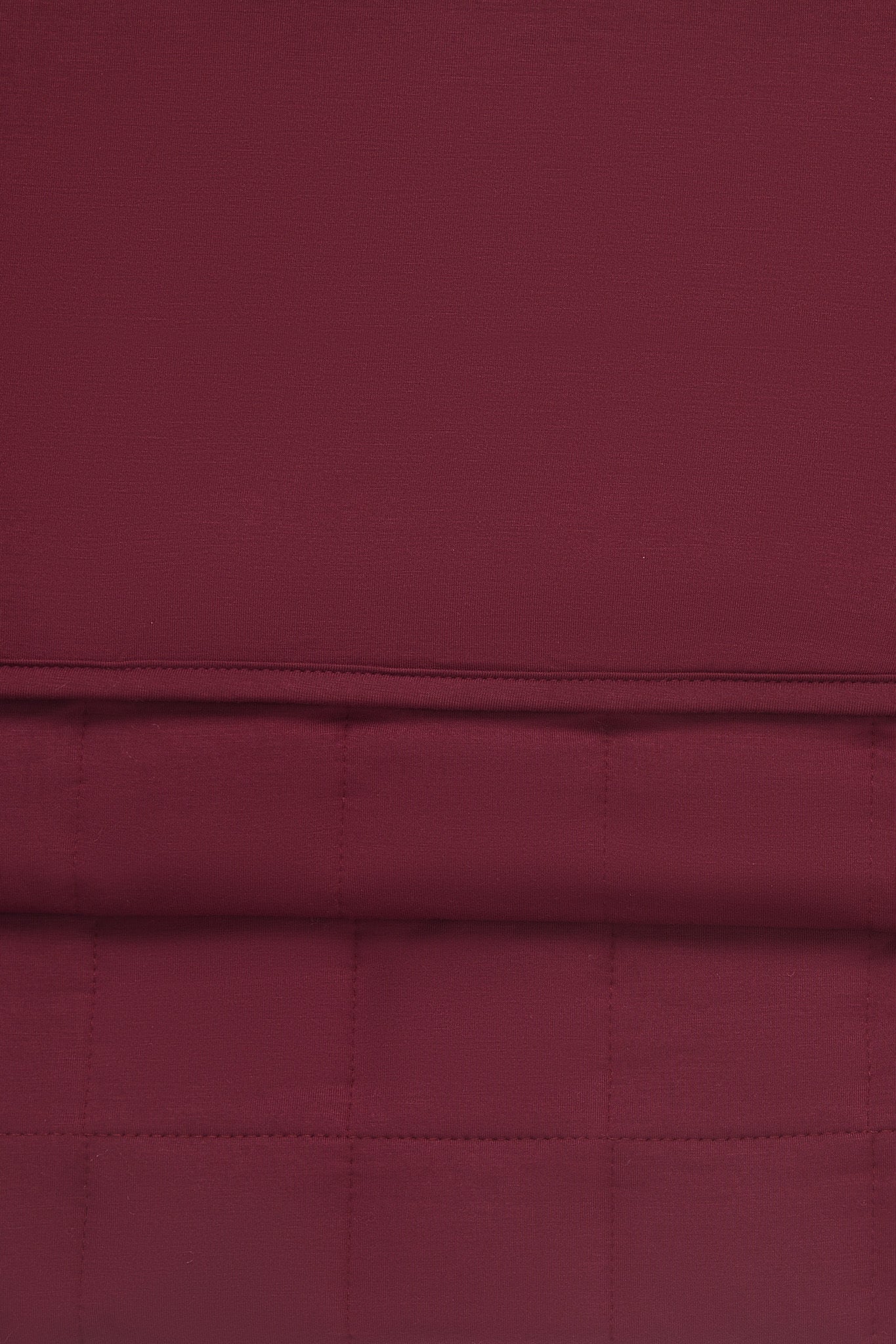 Front and Back side of Adult Quilted Blanket in Burgundy 2.5