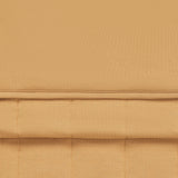 Front and Back side of Adult Quilted Blanket in Ochre 2.5