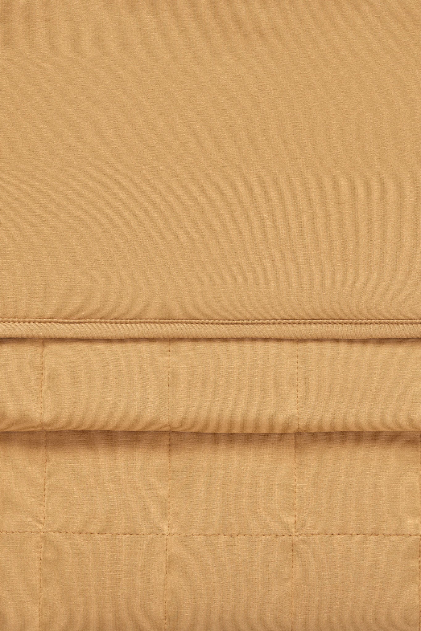 Front and Back side of Adult Quilted Blanket in Ochre 2.5