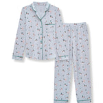 Product photo of the Men's Long Sleeve Pajama Set in Mallard Duck on a white surface