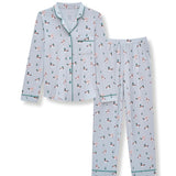 Product photo of the Men's Long Sleeve Pajama Set in Mallard Duck on a white surface