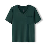 Women's Oversized V-Neck Tee in Cypress