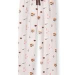 Women's Lounge Pants with Book Club print on a white background