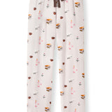 Women's Lounge Pants with Book Club print on a white background