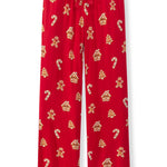 Gingerbread lounge pants laying flat