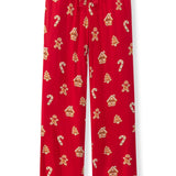 Gingerbread lounge pants laying flat
