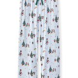 Women's Lounge Pants in Mickey & Friends Christmas print on a beige background
