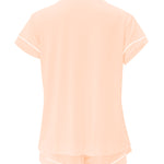Back of Women's Short Sleeve Pajama Set in Canyon
