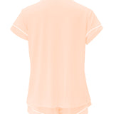 Back of Women's Short Sleeve Pajama Set in Canyon