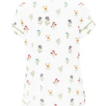 Back of Women’s Short Sleeve Pajama Set in Wildflower