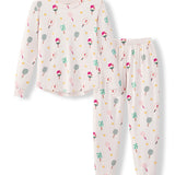 Women's Jogger Pajama Set in Pickleball print on a white background
