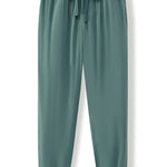 Women's Jogger Pants in Pine on a white background