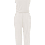 Flat lay of back of Women's Jumpsuit in Oat
