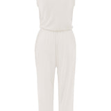 Flat lay of back of Women's Jumpsuit in Oat