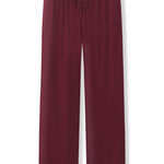 Men's Lounge Pants in Burgundy on a white background