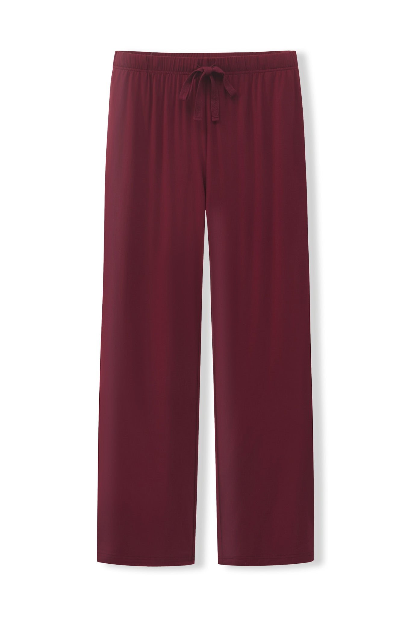 Men's Lounge Pants in Burgundy on a white background