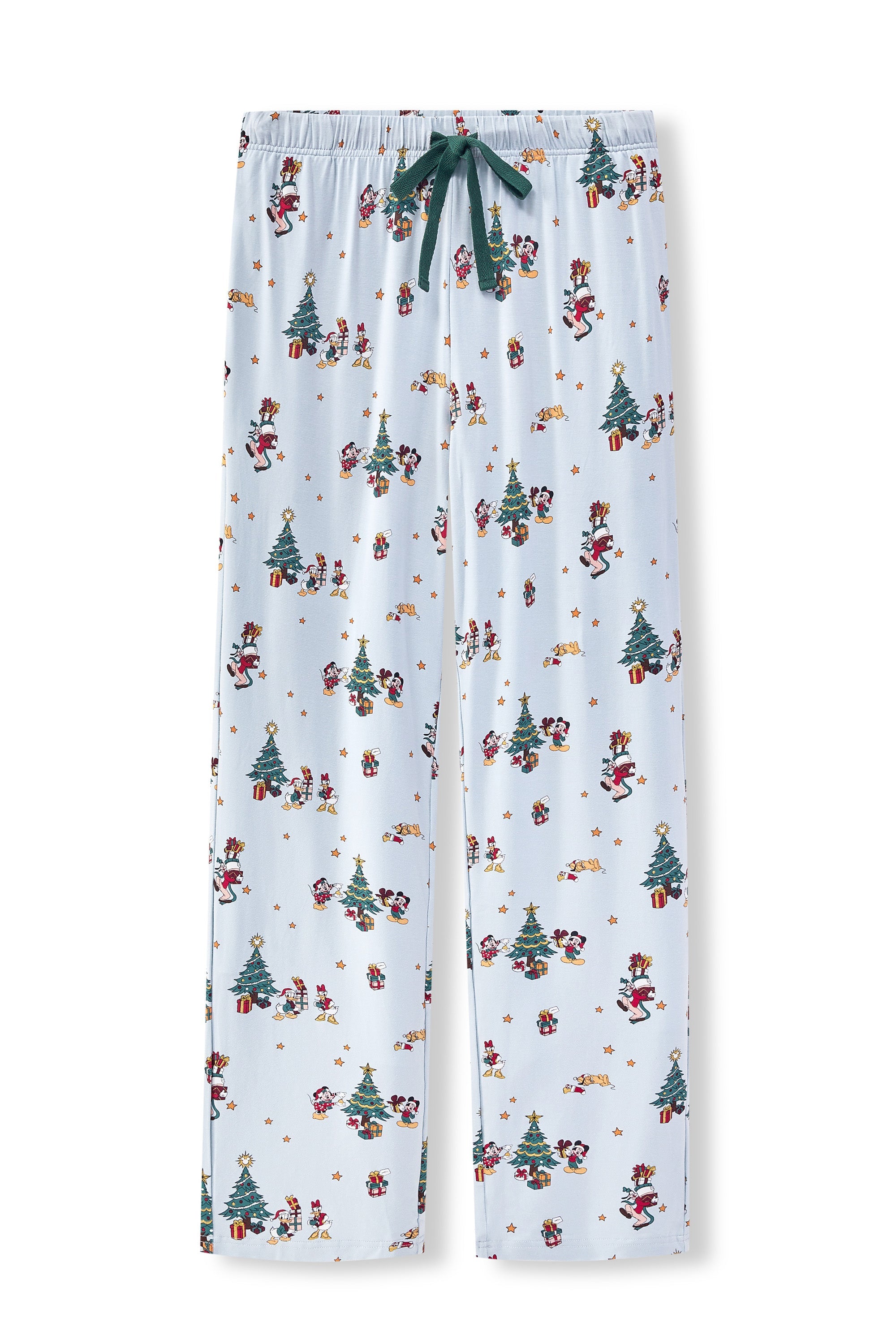 Men's Lounge Pants in Mickey & Friends Christmas print on a white background