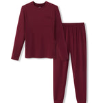 Men's Jogger Set in Burgundy on a white background