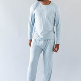 Male model wearing the Men's Jogger Set in Fog