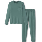 Men's Jogger Set in Pine on a white background