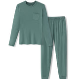 Men's Jogger Set in Pine on a white background