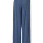 Back view of Women's Wide Leg Pant in Oxford on a white background