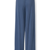 Back view of Women's Wide Leg Pant in Oxford on a white background