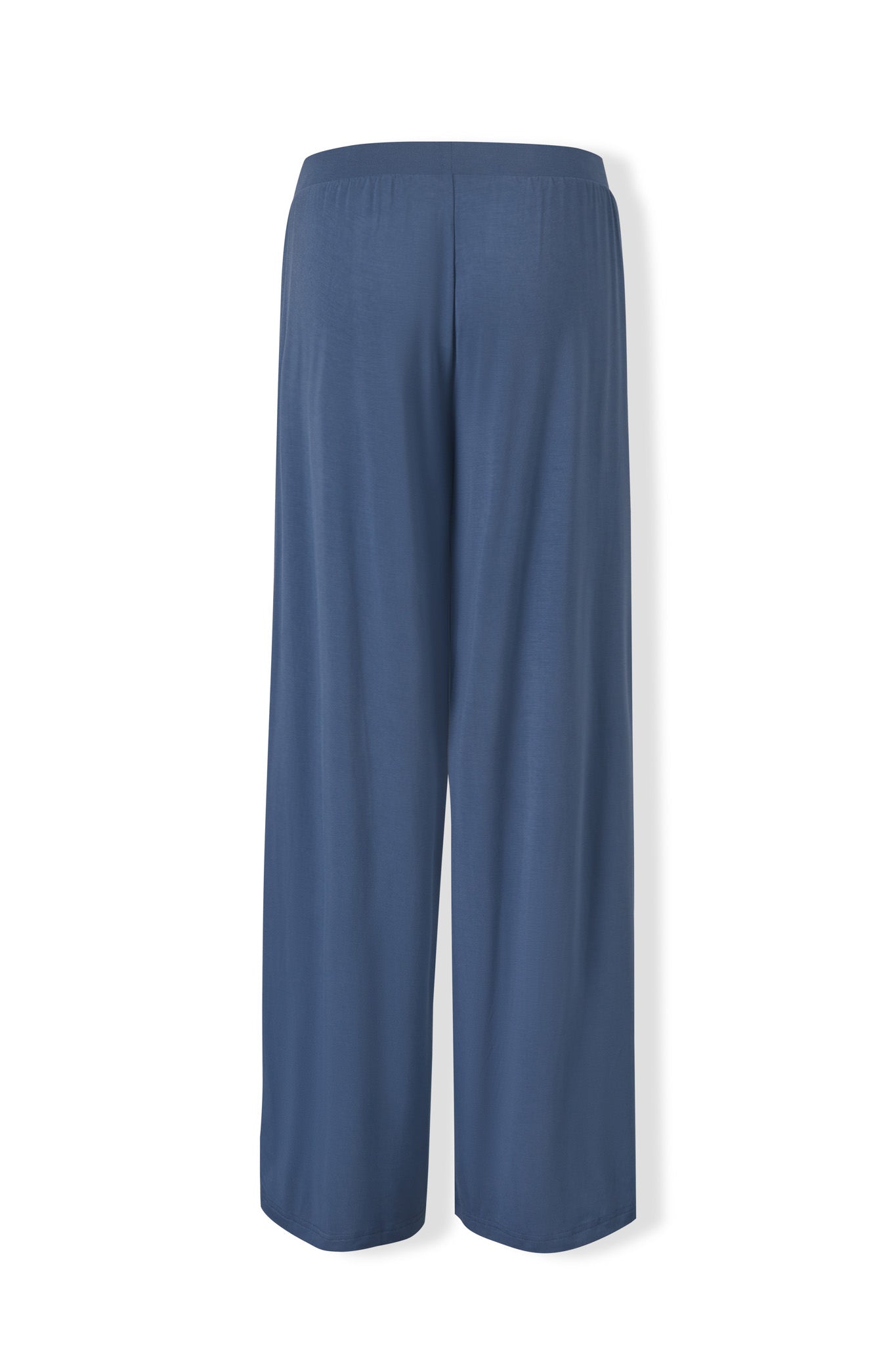 Back view of Women's Wide Leg Pant in Oxford on a white background