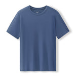 Men's Crew Neck Tee in Oxford on a white background