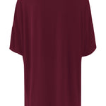 Product photo of the back of the Women's Biker Short Set in Burgundy