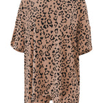 Product image of Women's Biker Short Set in Latte Leopard