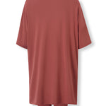 Back view of Women’s Biker Short Set in Ember on a white background