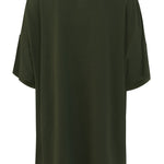 Product photo of the back of the  Kyte Women's Biker Short Set in Fir
