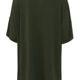 Product photo of the back of the  Kyte Women's Biker Short Set in Fir