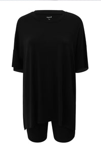 Women’s Biker Short Set in Midnight