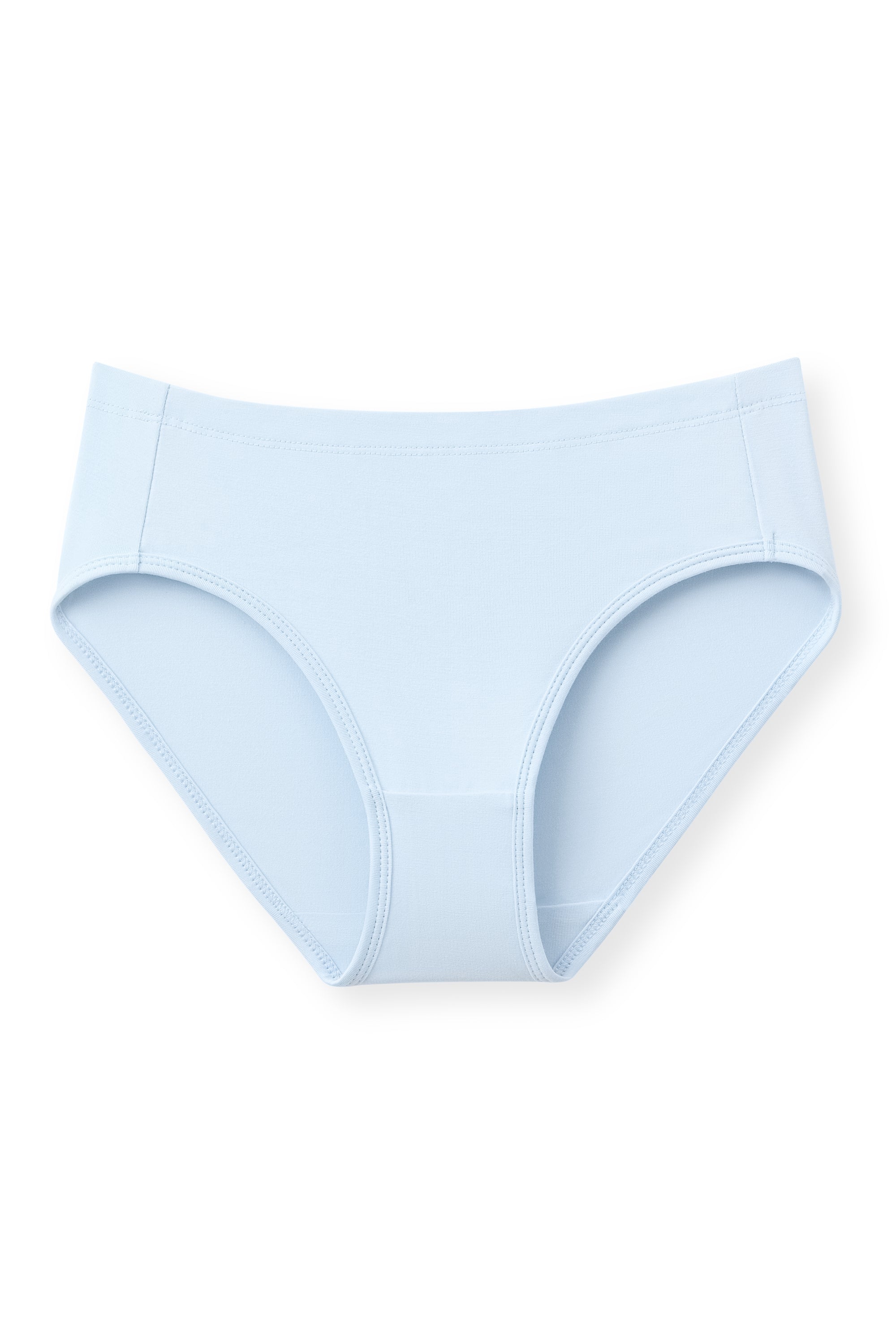 Light blue underwear on a white background