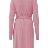 Back of Women’s Lounge Robe in Apple Blossom