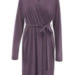 Front of Women’s Lounge Robe in Currant