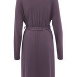 Back of Women’s Lounge Robe in Currant