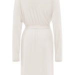 Back of Women’s Lounge Robe in Oat