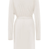 Back of Women’s Lounge Robe in Oat