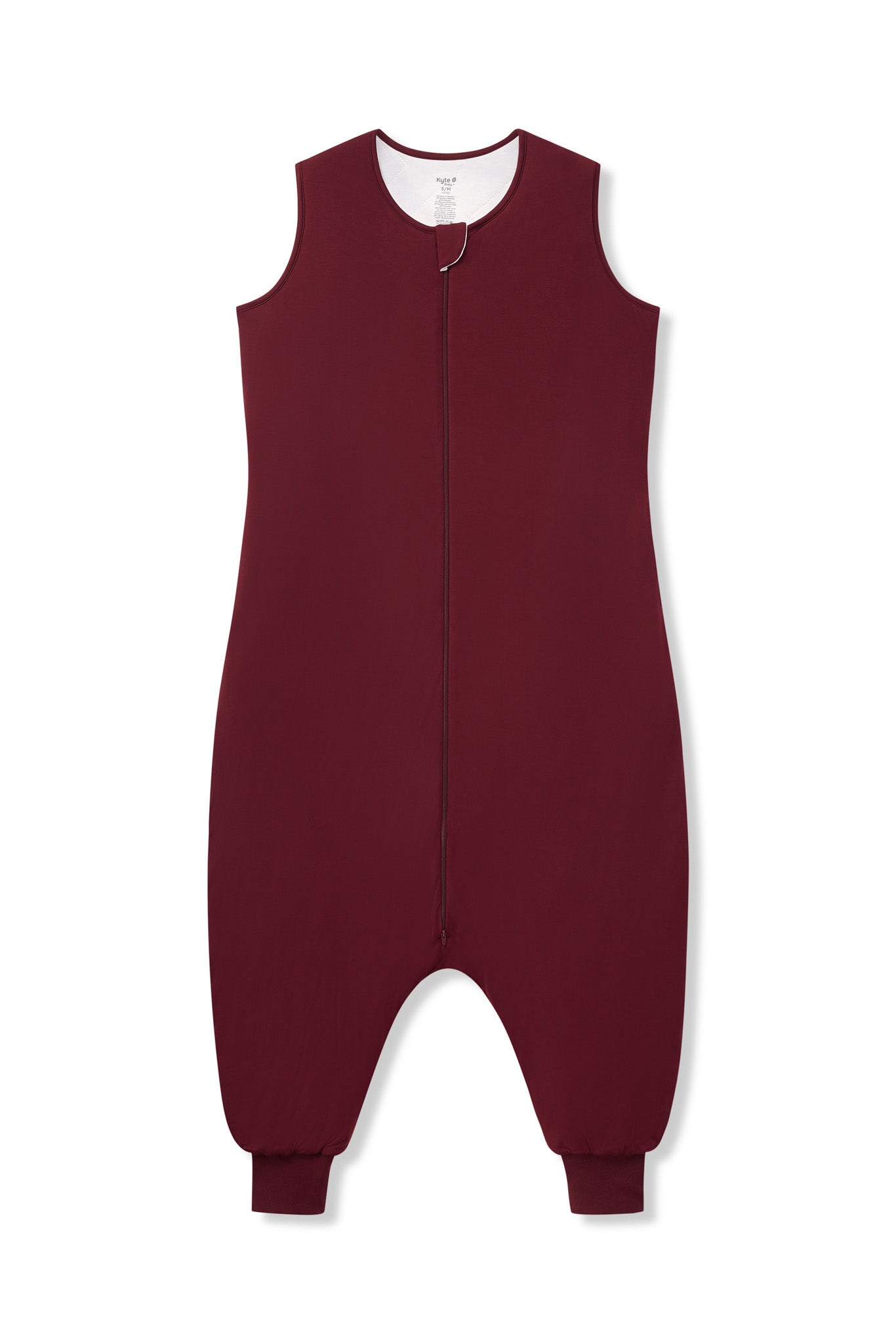 Adult Sleep Sack in Burgundy on a white background