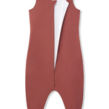 Adult Sleep Sack in Ember with open zipper on a white background