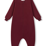 Long Sleeve Adult Sleep Bag Walker in Burgundy on a white background