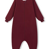 Long Sleeve Adult Sleep Bag Walker in Burgundy on a white background