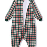 Long Sleeve Adult Sleep Bag Walker in Holiday Plaid